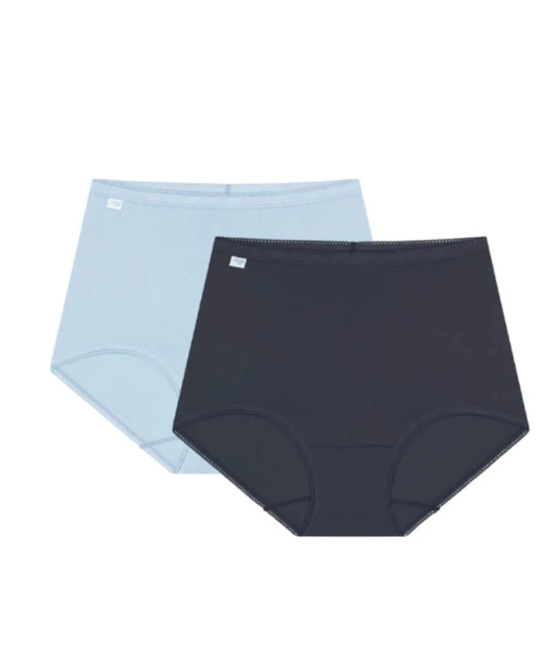 Sloggi Maxi Brief 2 Pack - Blue Sea/Nuit - Image 10