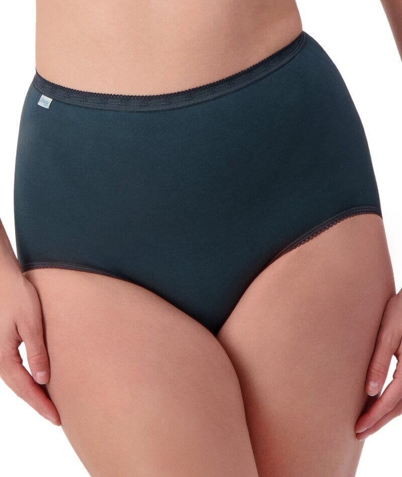 Sloggi Maxi Brief 2 Pack - Blue Sea/Nuit - Image 2