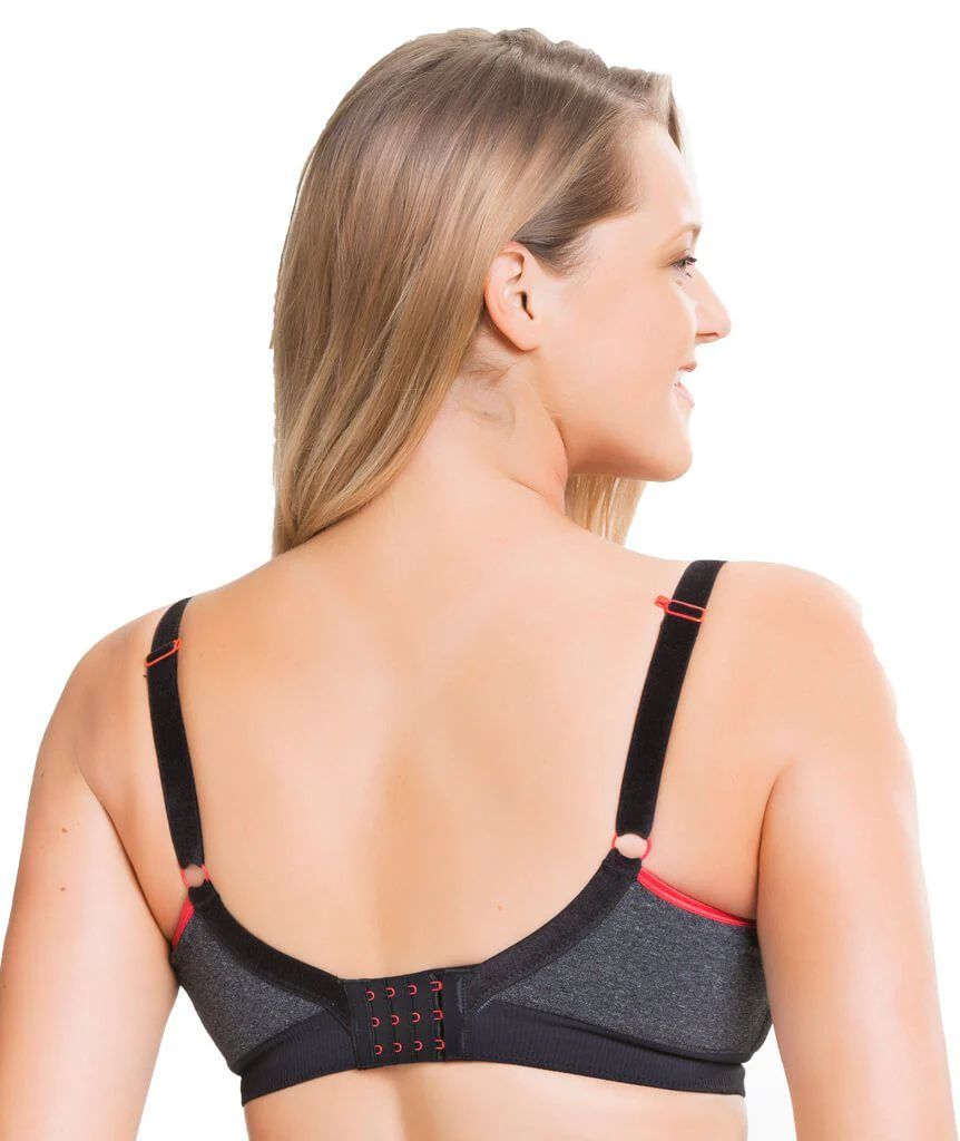 Sugar Candy Crush Fuller Bust Seamless F-HH Cup Wire-free Nursing Bra - Charcoal - Image 2