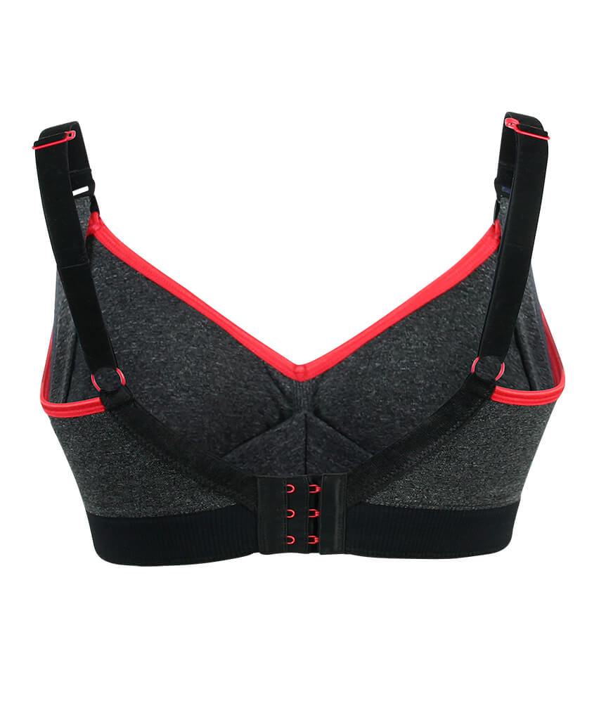 Sugar Candy Crush Fuller Bust Seamless F-HH Cup Wire-free Nursing Bra - Charcoal - Image 5
