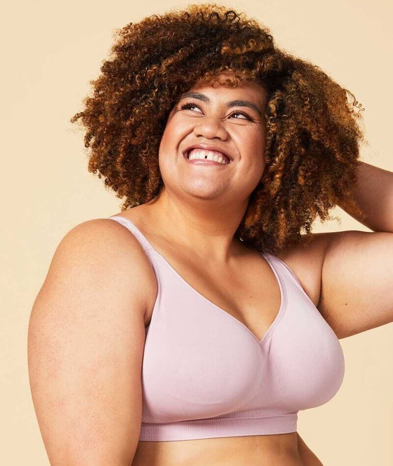 Sugar Candy Fuller Bust Seamless F-HH Cup Wire-free Lounge Bra - Pink - Image 3