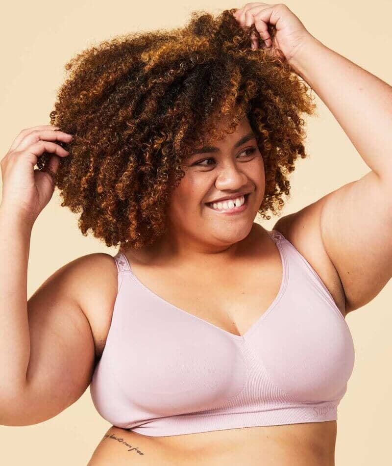 Sugar Candy Fuller Bust Seamless F-HH Cup Wire-free Lounge Bra - Pink - Image 4