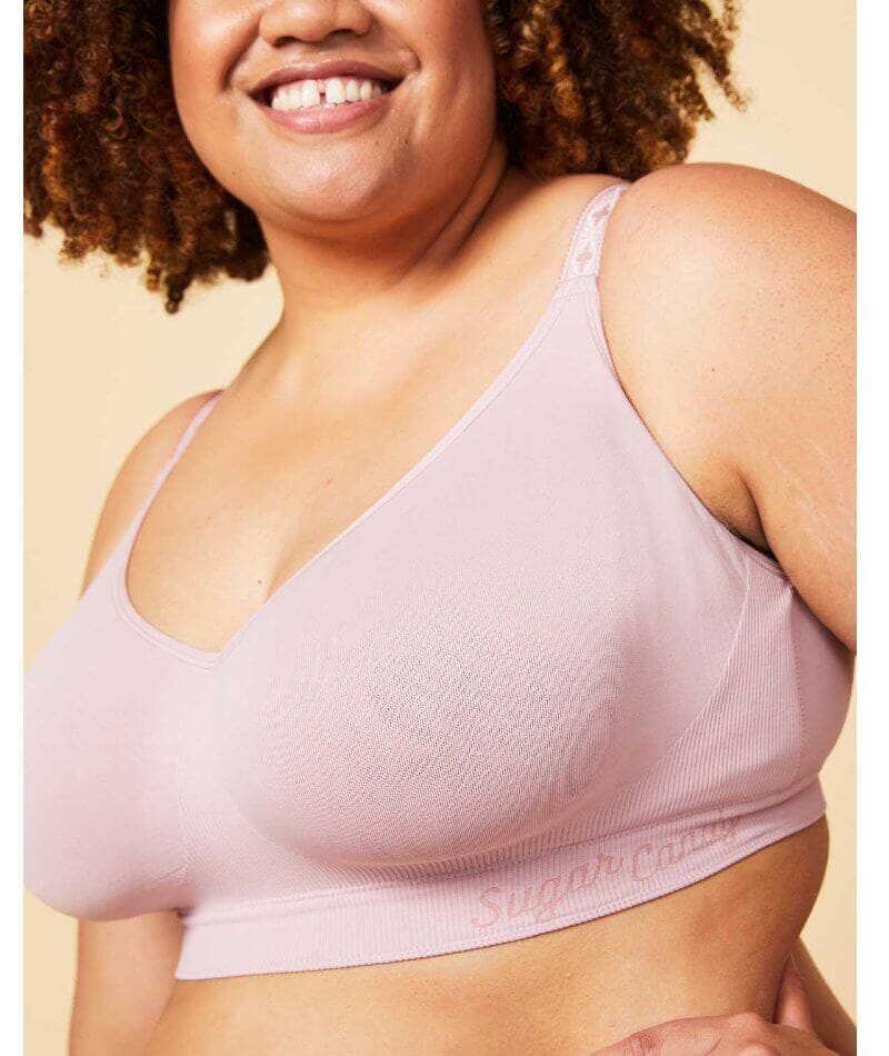 Sugar Candy Fuller Bust Seamless F-HH Cup Wire-free Lounge Bra - Pink - Image 6