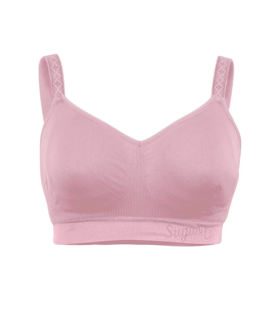 Sugar Candy Fuller Bust Seamless F-HH Cup Wire-free Lounge Bra - Pink - Image 7