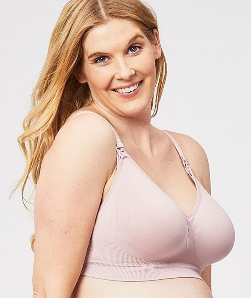 Cake Maternity Popping Candy Fuller Bust Seamless F-HH Cup Wire-free Nursing Bra - Pink - Image 3