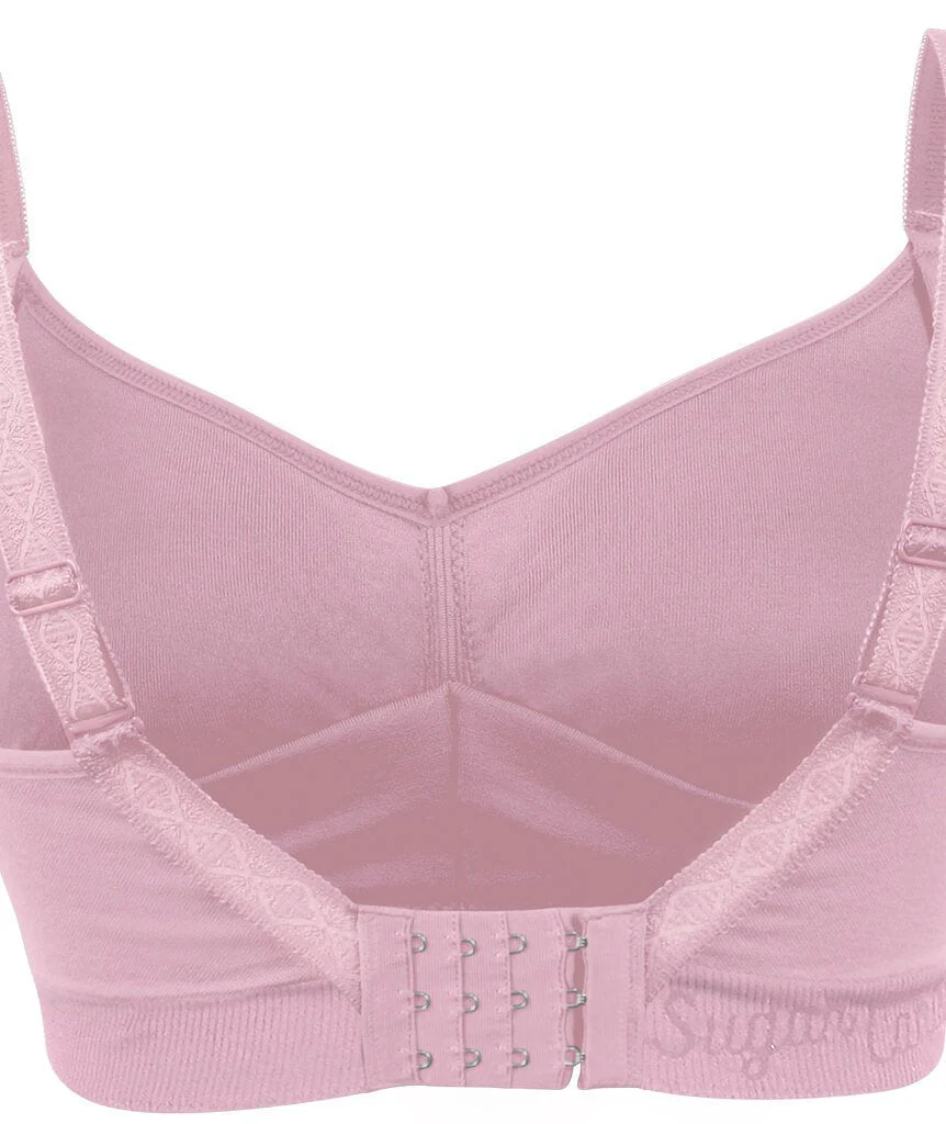 Cake Maternity Popping Candy Fuller Bust Seamless F-HH Cup Wire-free Nursing Bra - Pink - Image 7