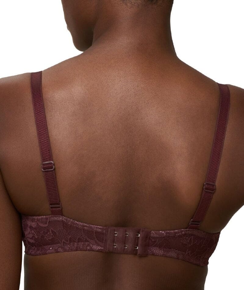 Triumph Amourette Charm Underwired Padded Bra - Decadent Chocolate - Image 3