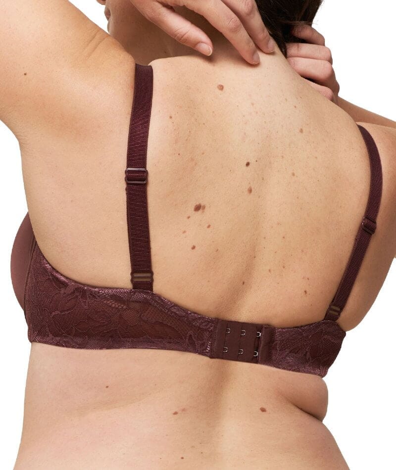 Triumph Amourette Charm Underwired Padded Bra - Decadent Chocolate - Image 4