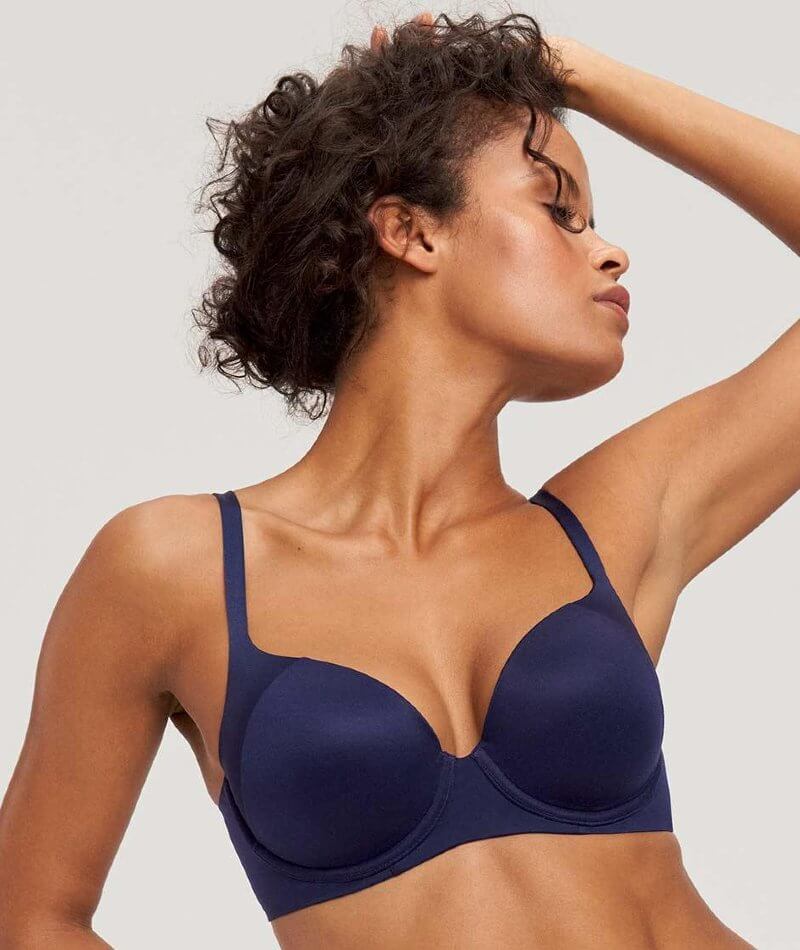 Triumph Body Make-up Soft Touch Padded Bra - Navy - Image 3