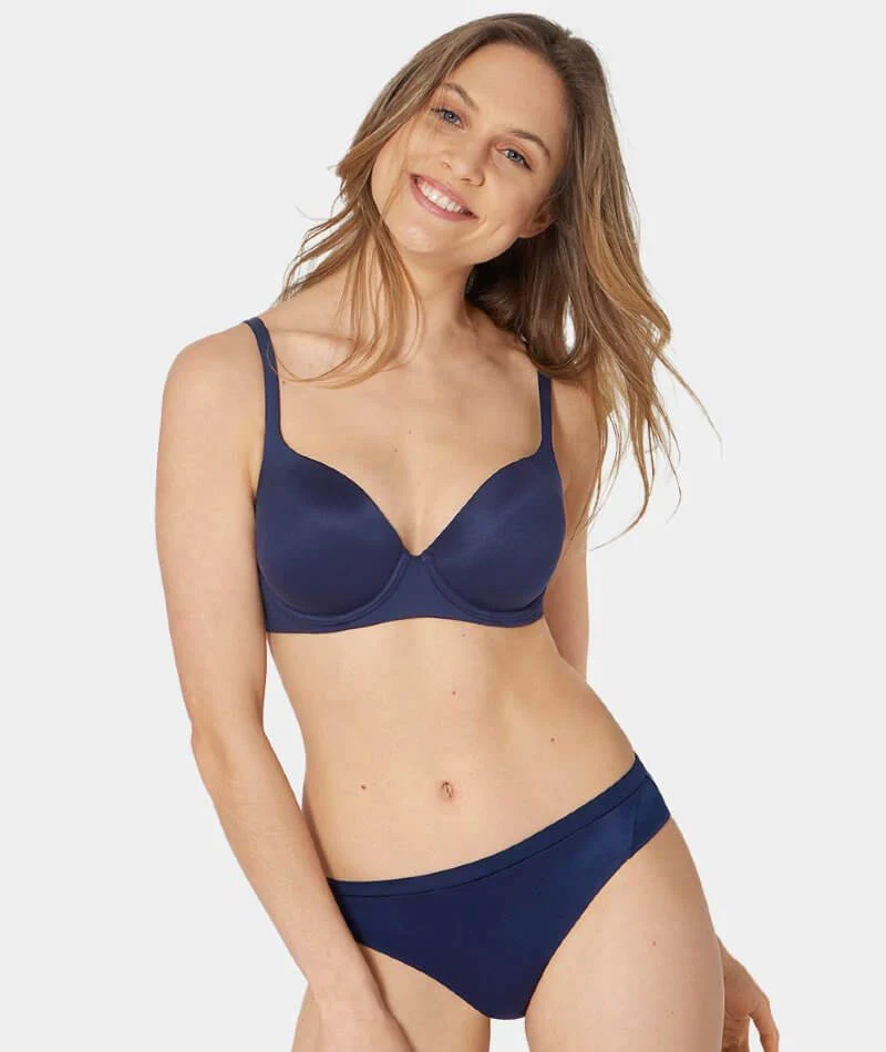 Triumph Body Make-up Soft Touch Padded Bra - Navy - Image 4