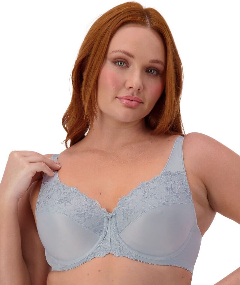 Triumph Embroidered Minimiser Bra 2 Pack - Indigo/Pearl - Image 8