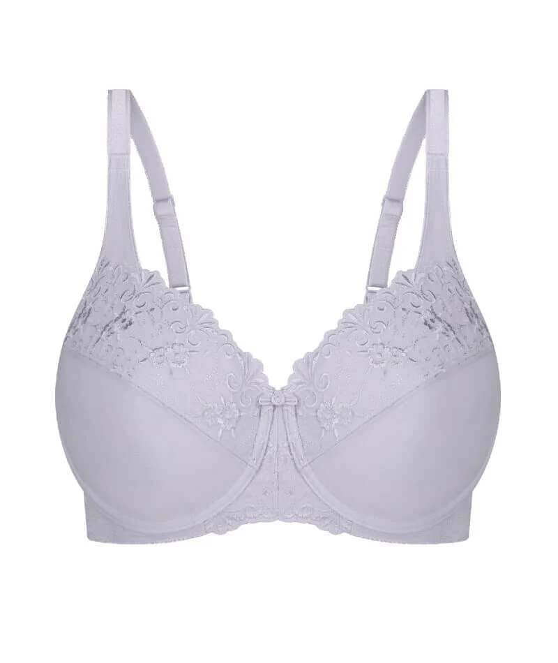 Triumph Embroidered Minimiser Bra 2 Pack - Misty Lilac/Nuit - Image 9