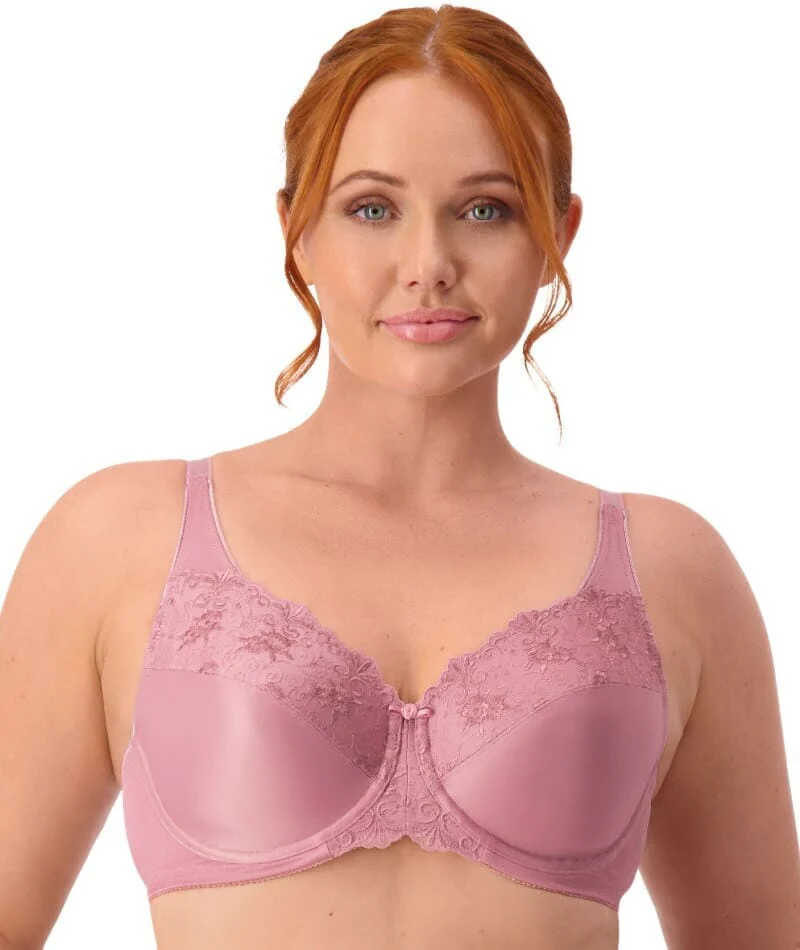 Triumph Embroidered Minimiser Bra 2 Pack - Rosebloom/Indian Summer - Image 3