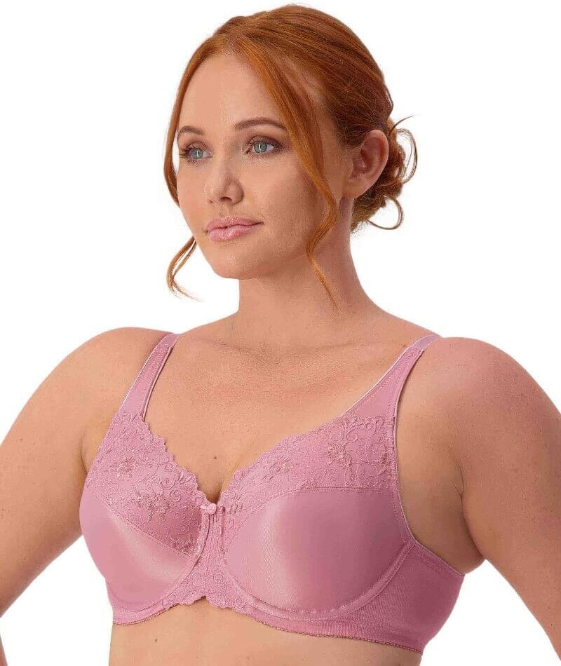 Triumph Embroidered Minimiser Bra 2 Pack - Rosebloom/Indian Summer - Image 7