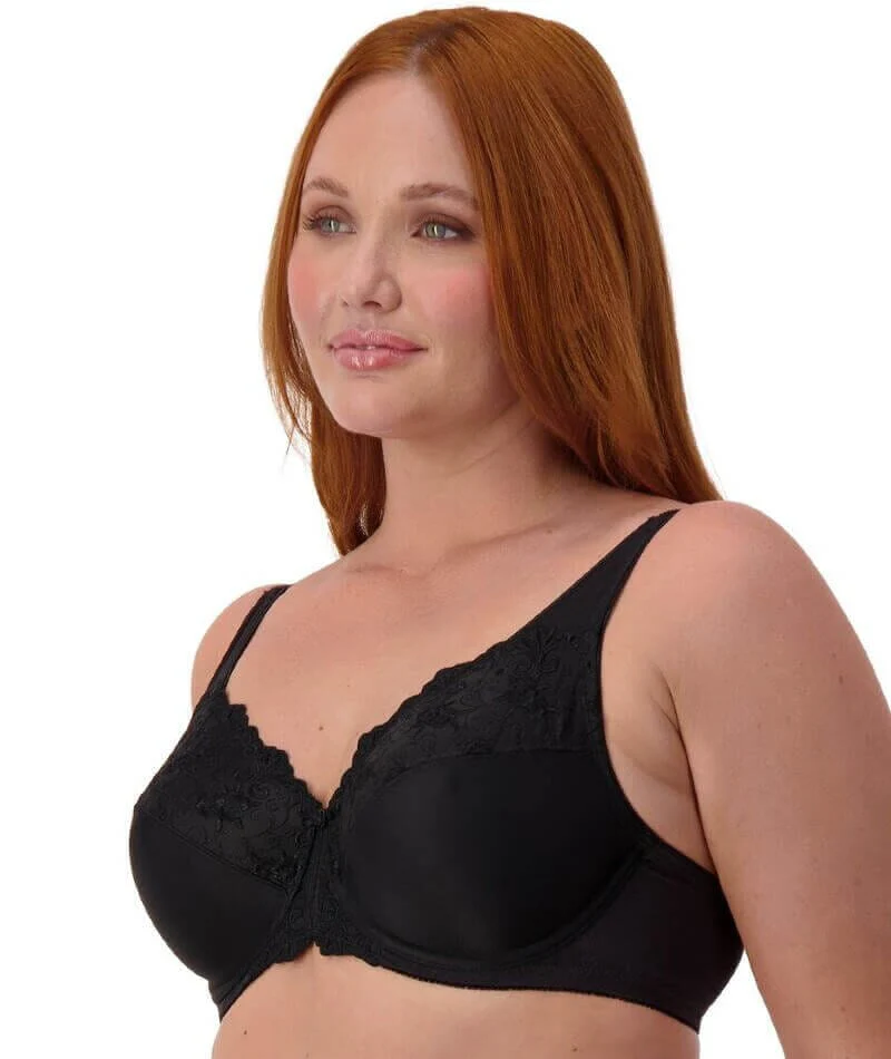 Triumph Embroidered Minimizer Bra - Black - Image 7