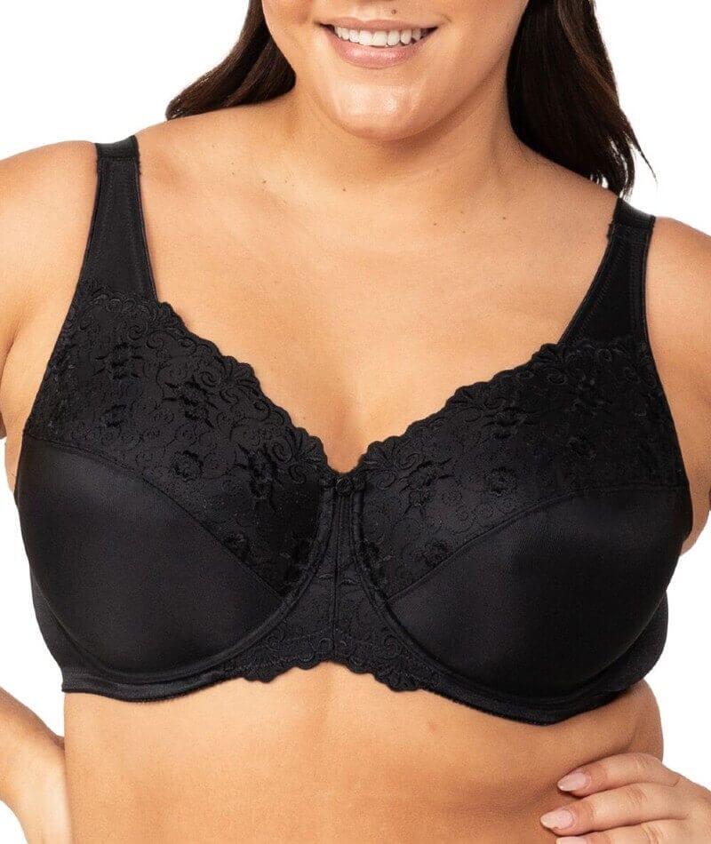Triumph Embroidered Minimizer Bra - Black - Image 8