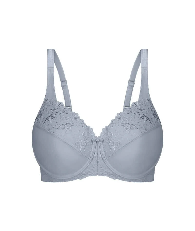 Triumph Embroidered Minimizer Bra - Pearl Grey - Image 5