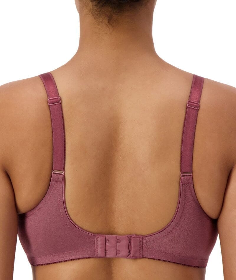 Triumph Embroidered Minimizer Bra - Smokey Russet - Image 2