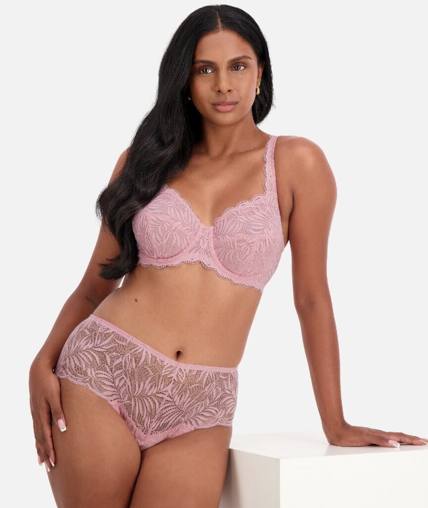 Triumph Essential Lace Balconette Bra - Sunrose Pink - Image 5