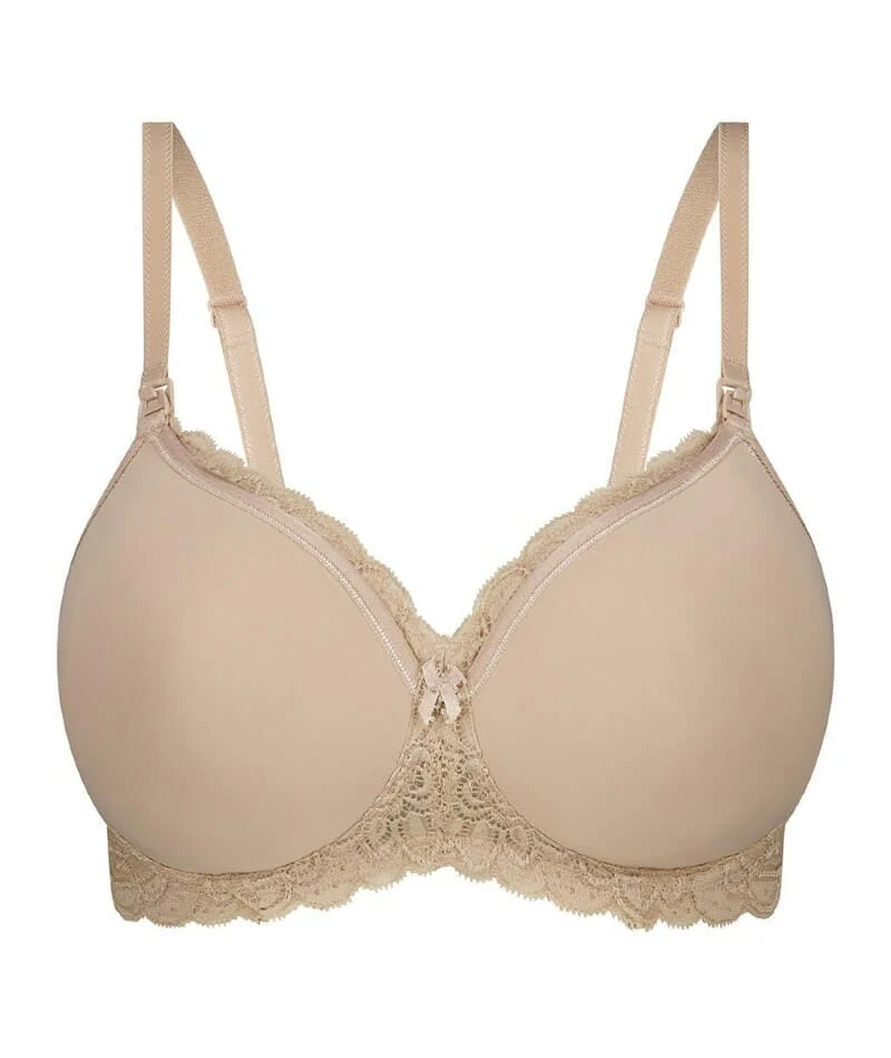 Triumph Gorgeous Mama Lace Wire-free Maternity & Nursing Bra - Nude - Image 7
