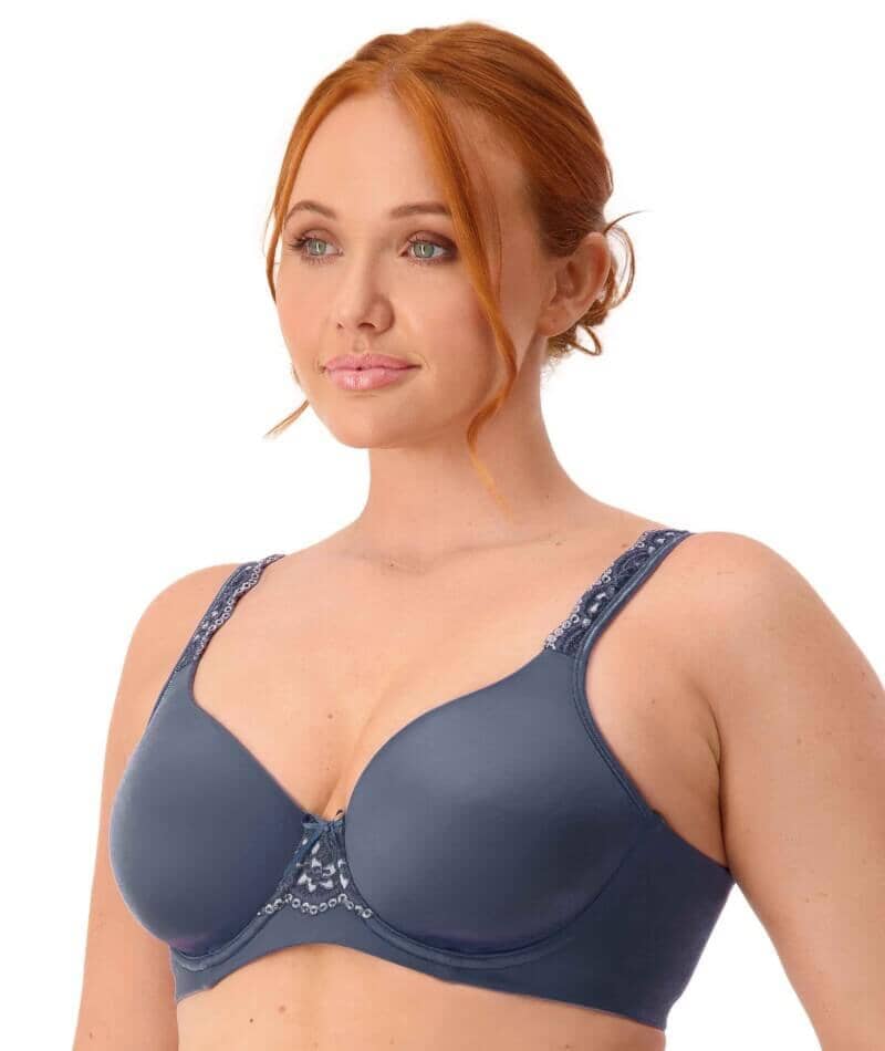 Triumph Gorgeous Silhouette T-Shirt Bra - Cloudy Blue - Image 3