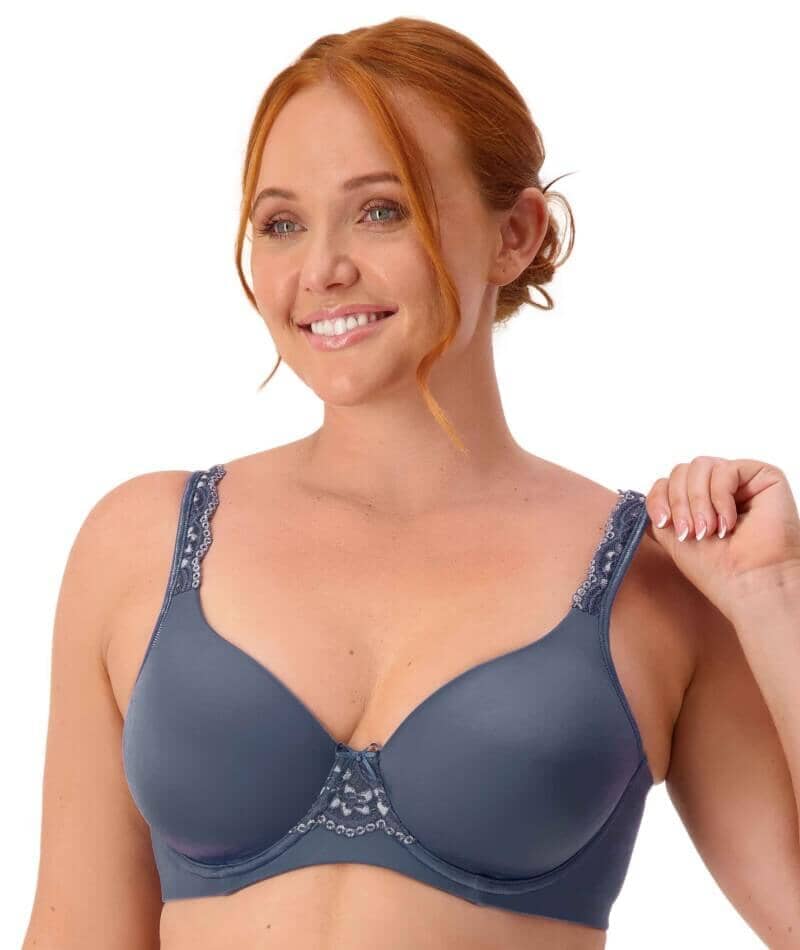 Triumph Gorgeous Silhouette T-Shirt Bra - Cloudy Blue - Image 4
