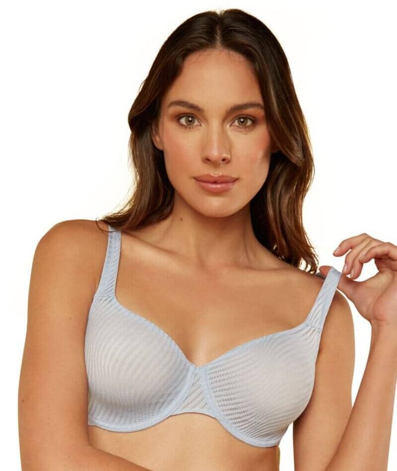 Triumph Harmony Spotlight Underwired Minimizer Bra - Eggshell Blue - Image 5