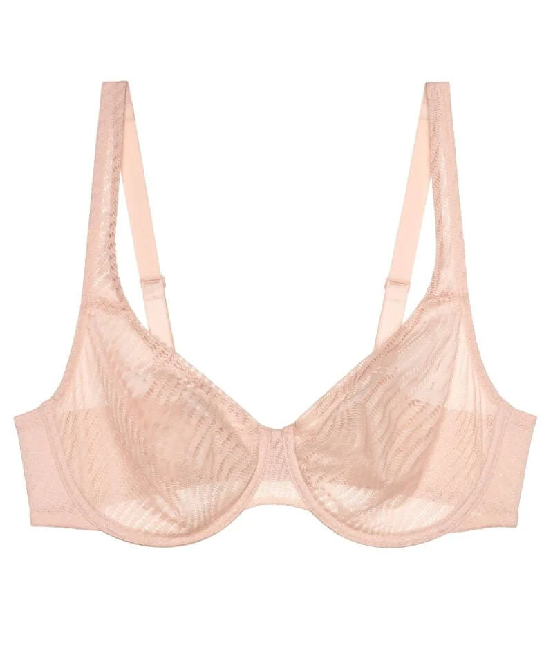 Triumph Harmony Spotlight Underwired Padded Minimizer Bra - Fig Pink - Image 5