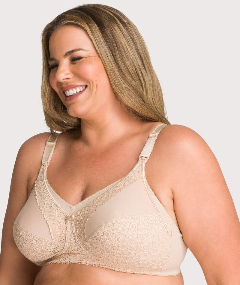 Triumph Lace Wire-free Maternity Bra - Nude - Image 5