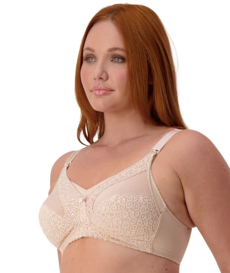 Triumph Lace Wire-free Maternity Bra - Nude - Image 6