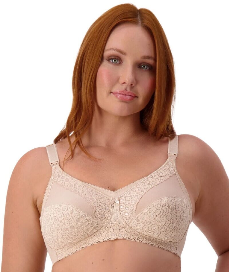 Triumph Lace Wire-free Maternity Bra - Nude - Image 8