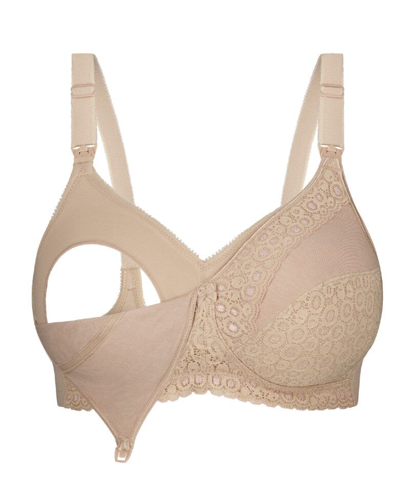 Triumph Lace Wire-free Maternity Bra - Nude - Image 9