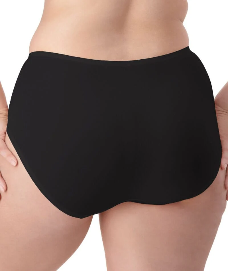 Triumph Lacy Minimiser Maxi Brief - Black - Image 2