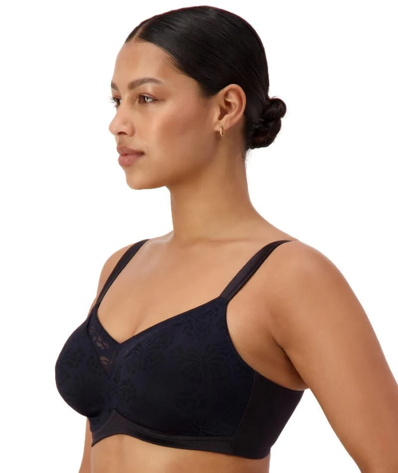 Triumph Lacy Minimiser Wire-free Bra - Black - Image 3
