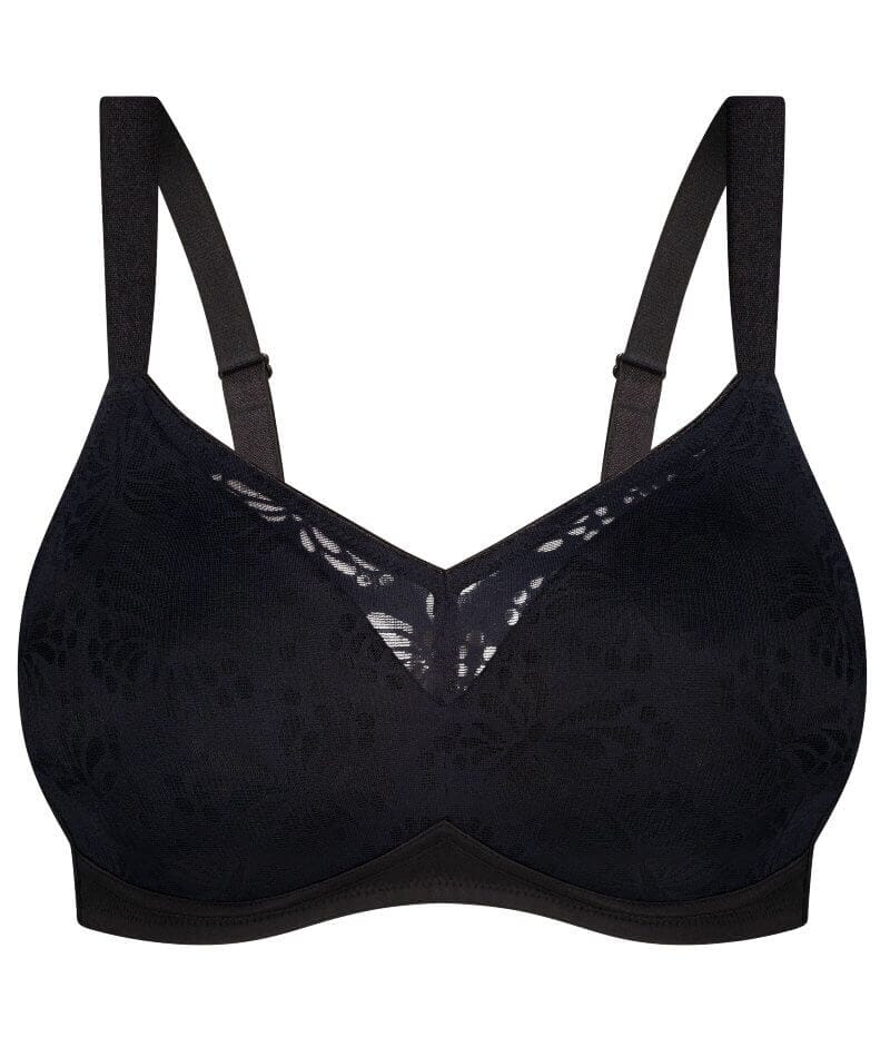 Triumph Lacy Minimiser Wire-free Bra - Black - Image 5