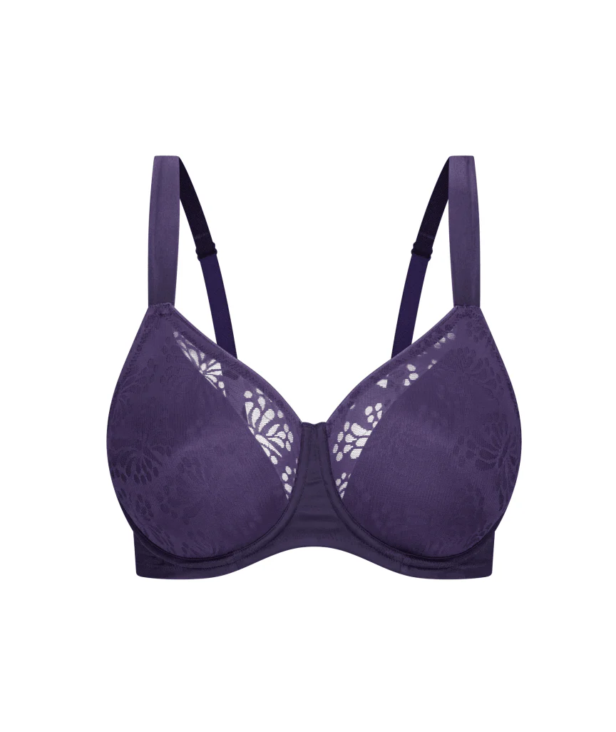 Triumph Lacy Minimizer 2 Pack Bra - Pink/Prussian Blue - Image 11