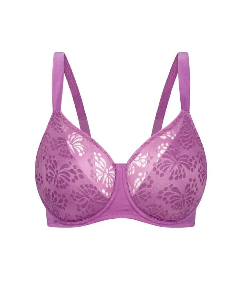 Triumph Lacy Minimizer Bra - Amethyst - Image 4