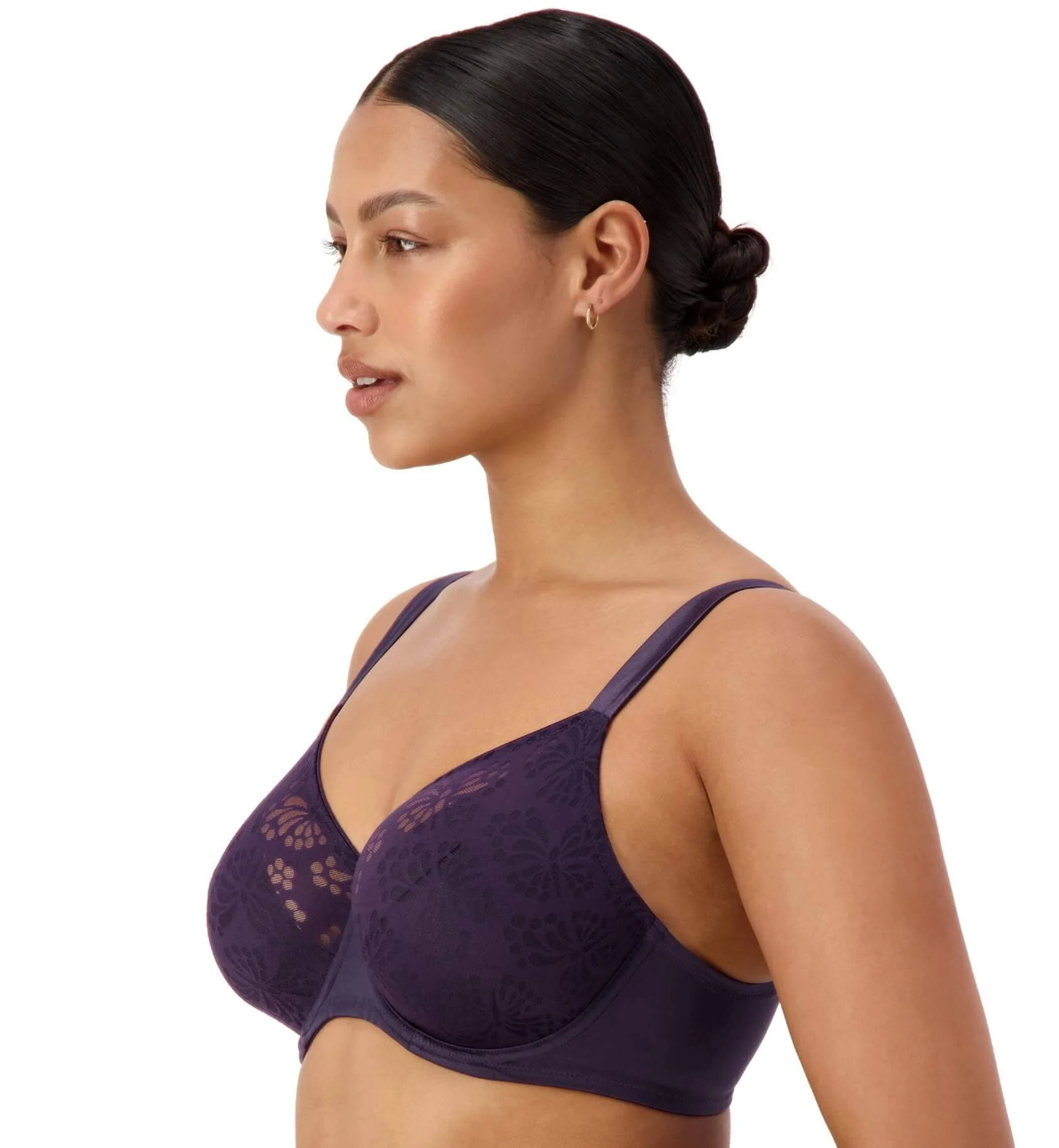 Triumph Lacy Minimizer Bra - Blueberry - Image 3