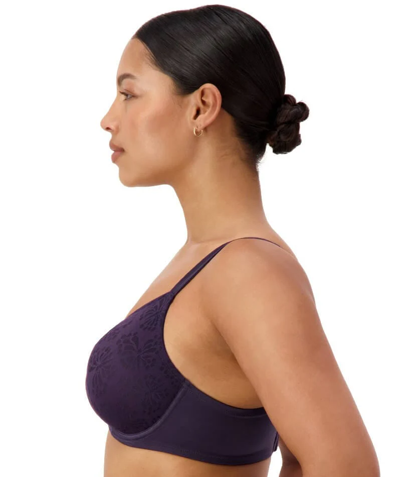 Triumph Lacy Minimizer Bra - Blueberry - Image 4