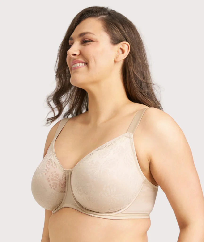 Triumph Lacy Minimizer Bra - New Beige - Image 5