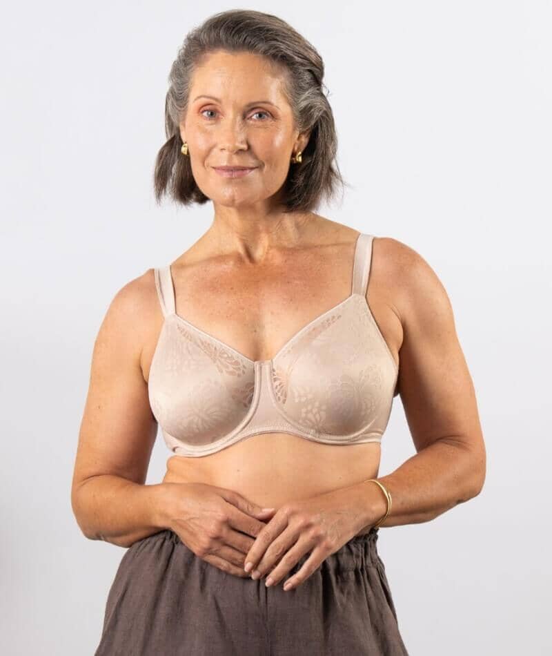 Triumph Lacy Minimizer Bra - New Beige - Image 6