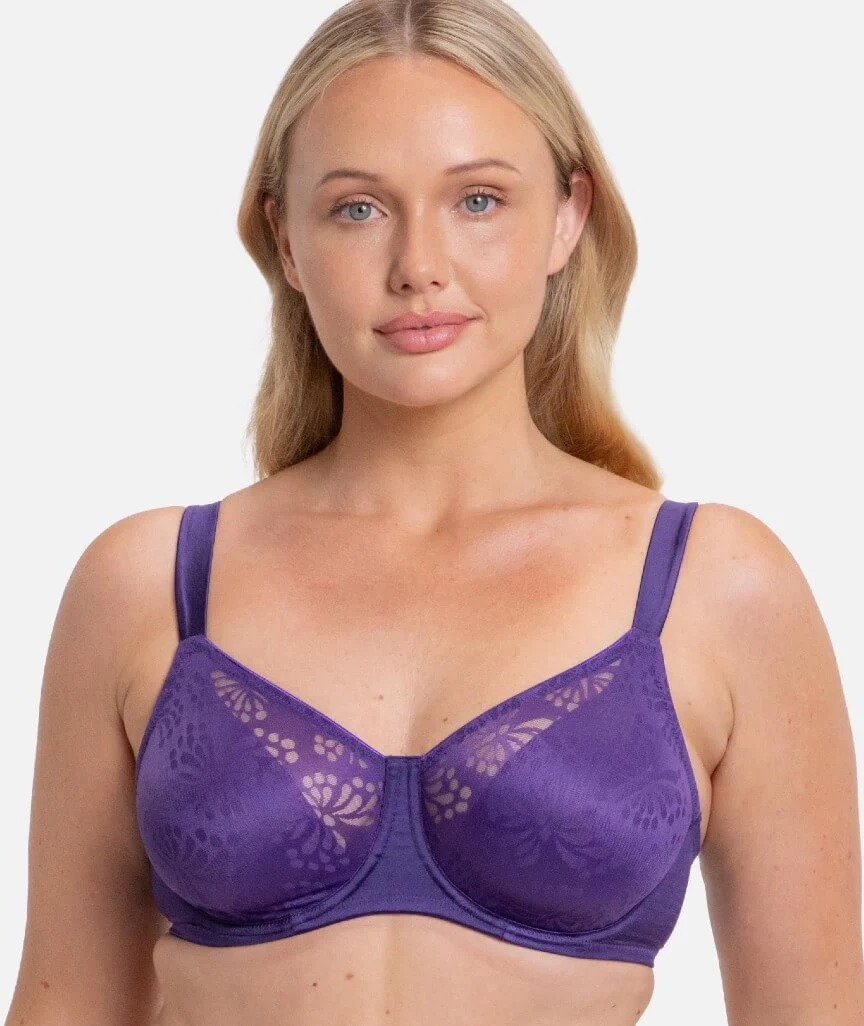 Triumph Lacy Minimizer Bra - Prussian Blue - Image 4