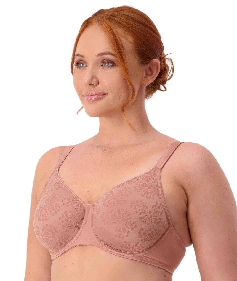 Triumph Lacy Minimizer Bra - Toasted Almond - Image 3