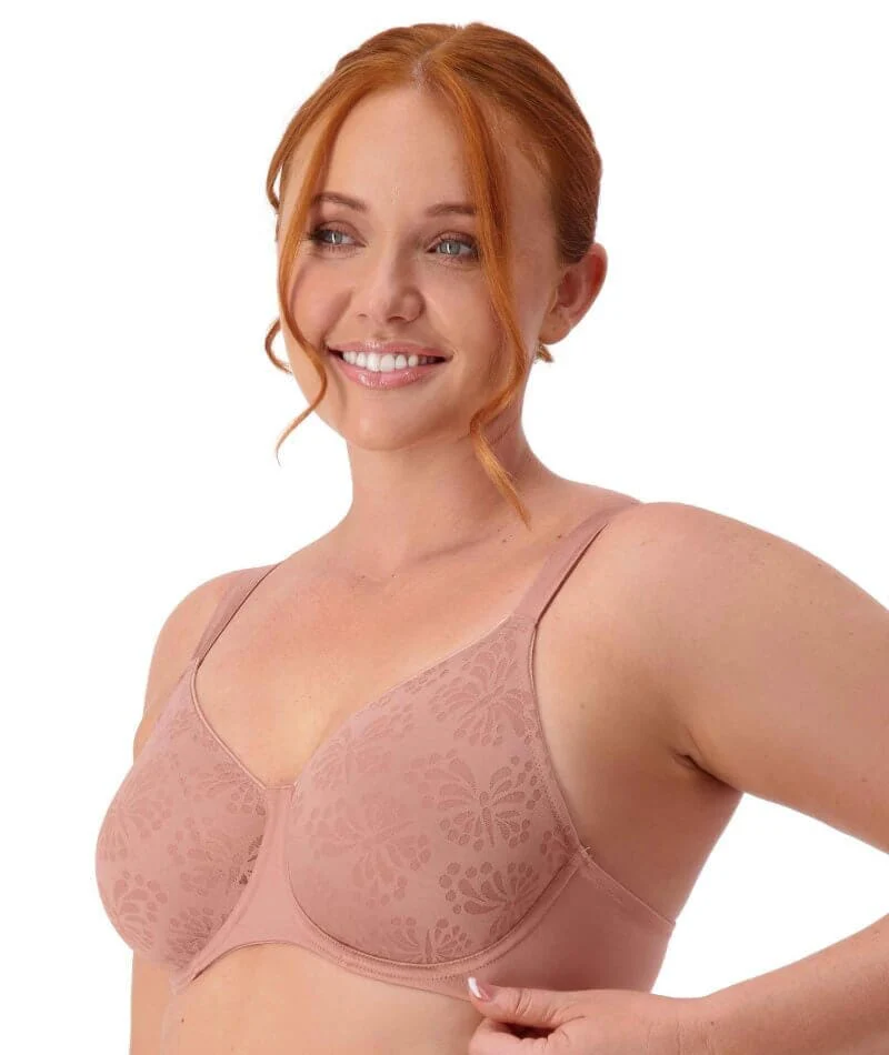 Triumph Lacy Minimizer Bra - Toasted Almond - Image 4