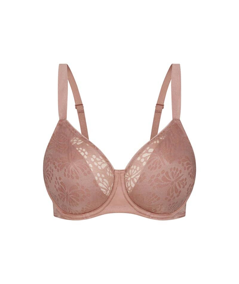 Triumph Lacy Minimizer Bra - Toasted Almond - Image 5
