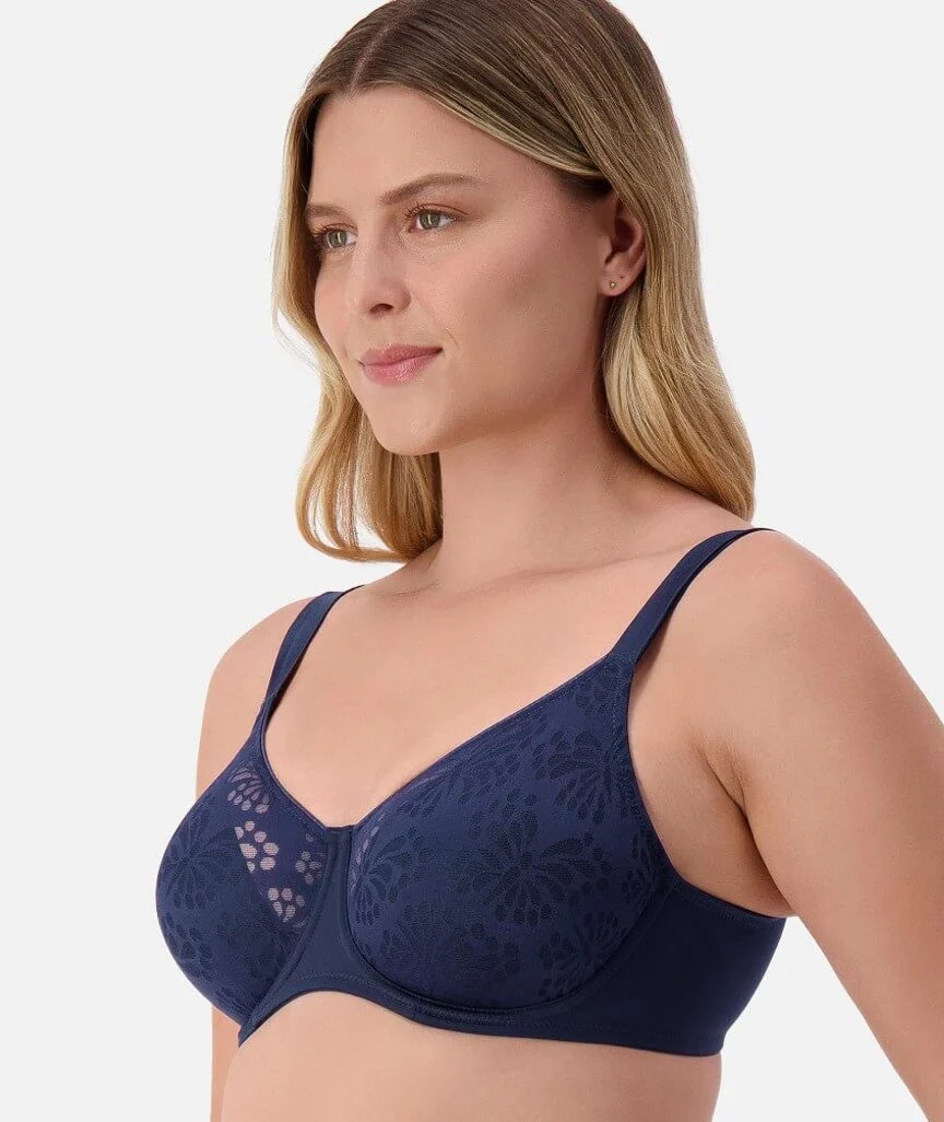 Triumph Lacy Minimizer Bra - True Navy - Image 3