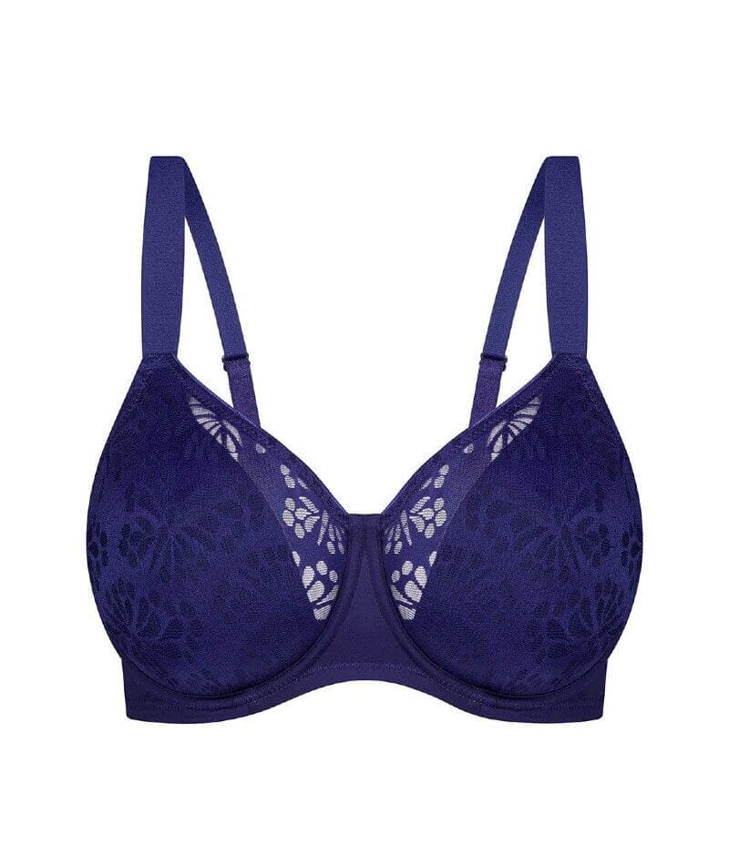 Triumph Lacy Minimizer Bra - True Navy - Image 5