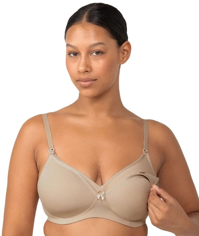Triumph Mamabel Smooth Wire-free Maternity Bra 2 Pack - Black/Nude - Image 3