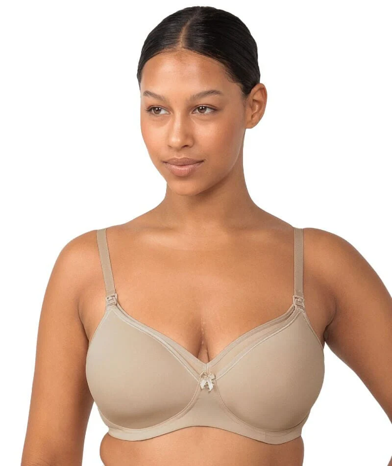 Triumph Mamabel Smooth Wire-free Maternity Bra 2 Pack - Black/Nude - Image 7