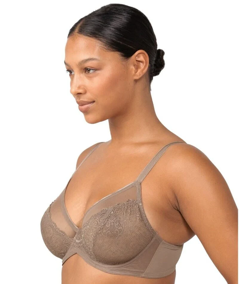 Triumph Sheer Minimizer Bra - Mocca - Image 3